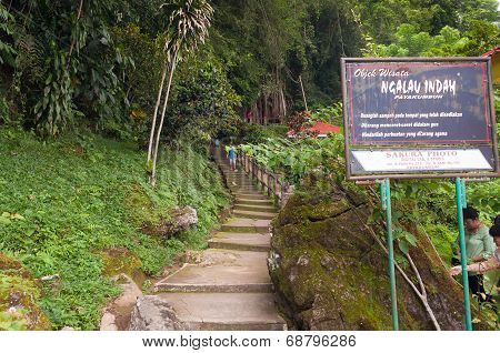Stairs To Ngalau Indah Caves