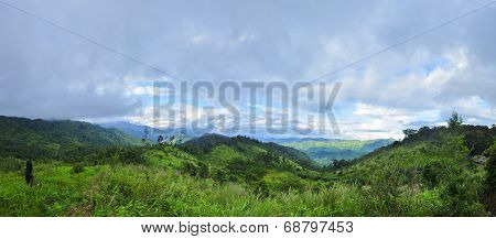 Panorama Mountain At Maewong National Park