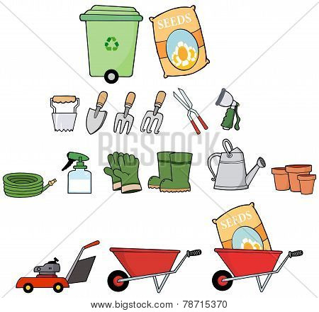 Gardener Tools. Collection Set