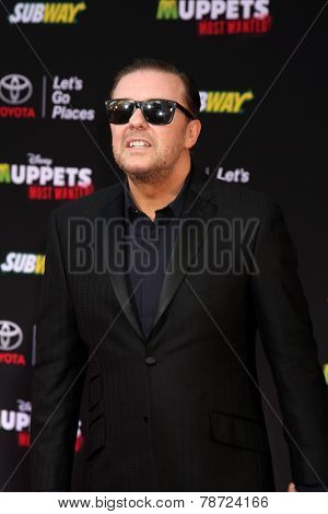 LOS ANGELES - MAR 11:  Ricky Gervais at the 