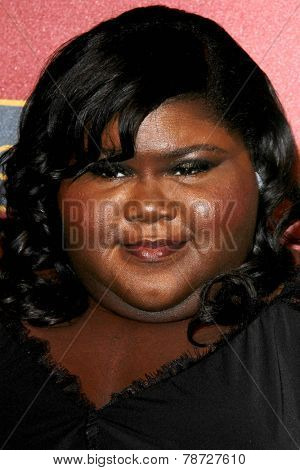 LOS ANGELES - MAR 1:  Gabourey Sidibe at the QVC 5th Annual Red Carpet Style Event at the Four Seasons Hotel on March 1, 2014 in Beverly Hills, CA