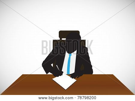 Man Working In The Office