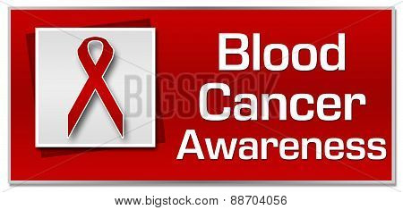Blood Cancer Awareness Red Ribbon Square