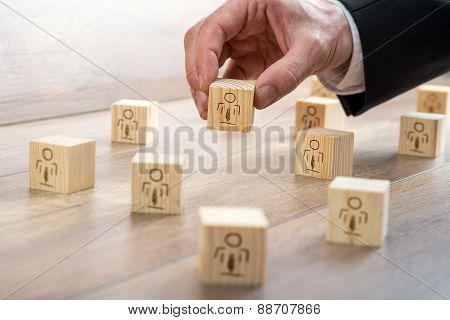 Blocks For Customer-managed Relationship Concept