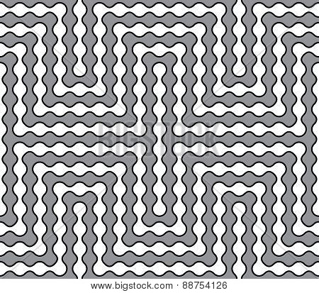 Abstract Metaball Based Vector Seamless Pattern. Some Motion Ill