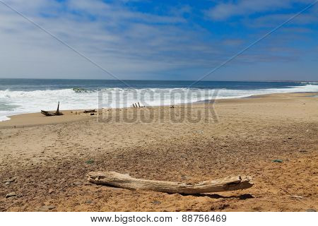 Shipwreck From Skeleton Coast