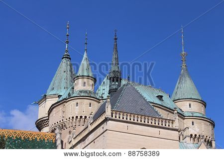 Towers of Bojnice castle