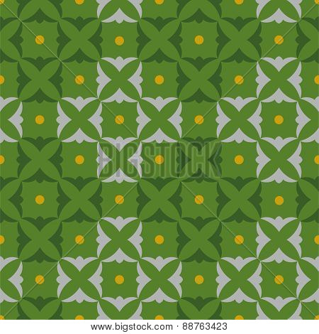Pattern Squares Shamrocks, Gr...