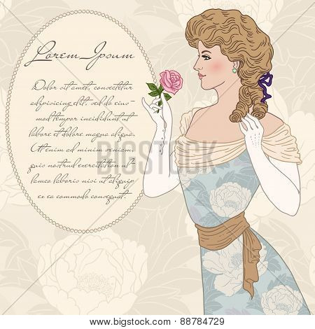 Beautiful victorian lady