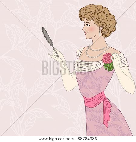 Beautiful victorian lady