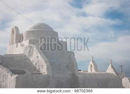 Panagia Paraportiani (our Lady Of The Side Gate), Mikonos, Greece