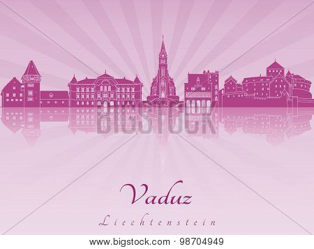 Vaduz Skyline In Purple Radiant Orchid
