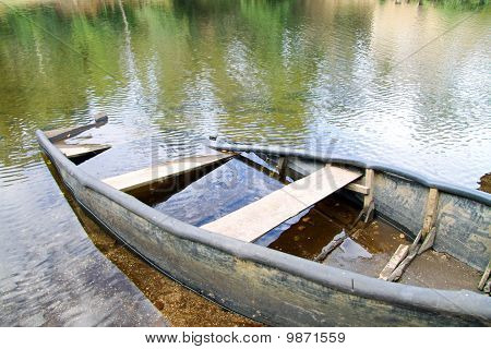 Sunken boat