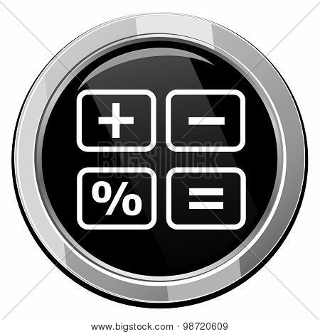 Calculator Cash Register- Vector Icon Isolated