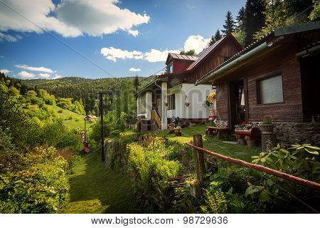 Rural House On Old Miners Village In Middle Europe