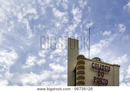 Porto, Portugal - July, 04: Coliseu Do Porto, One Of The Main Venues Of Oporto City