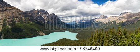 Panorama Peyto Lake