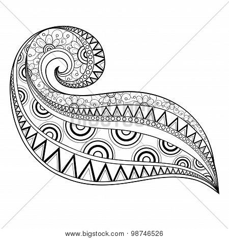 Vector Monochrome Floral Background
