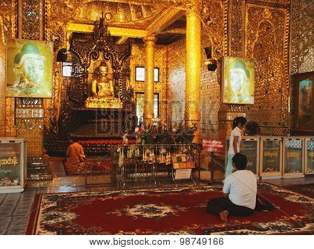 Inside Botataung Pagoda, Yangon