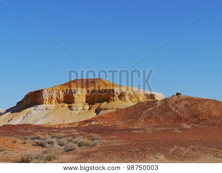 The colorful Breakaways  in the outback Australia