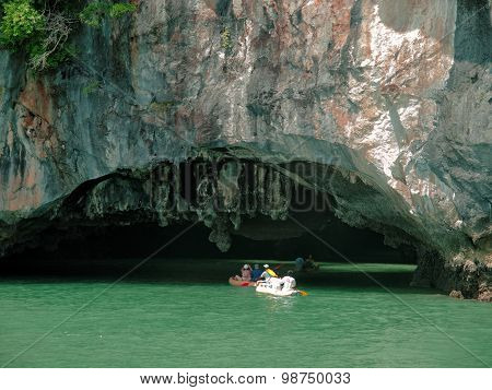 Kayaking In Pang Nga Bay, Thailand