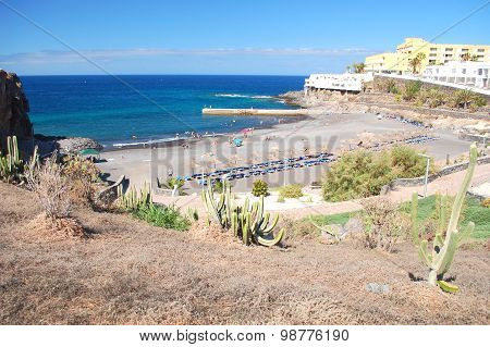 Beautiful beach in Callao Salvaje on Tenerife, Spain