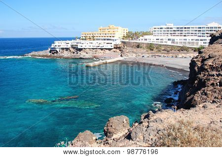 Beautiful beach in Callao Salvaje on Tenerife, Spain