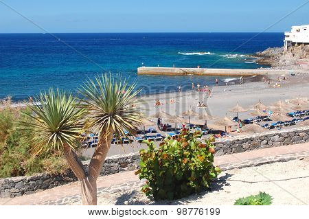 Beautiful beach in Callao Salvaje on Tenerife, Spain
