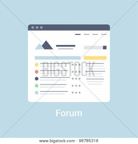 Forum Wireframe