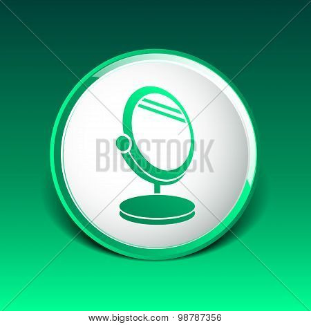 mirror icon vector isolated view sign symbol