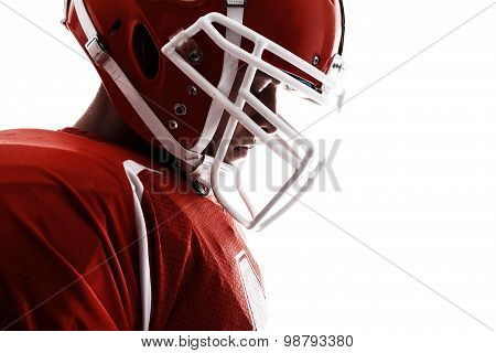 Rugby player thinking.