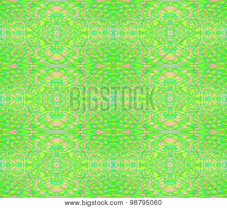 Abstract geometric background, extensive seamless ellipses pattern bright green and pink