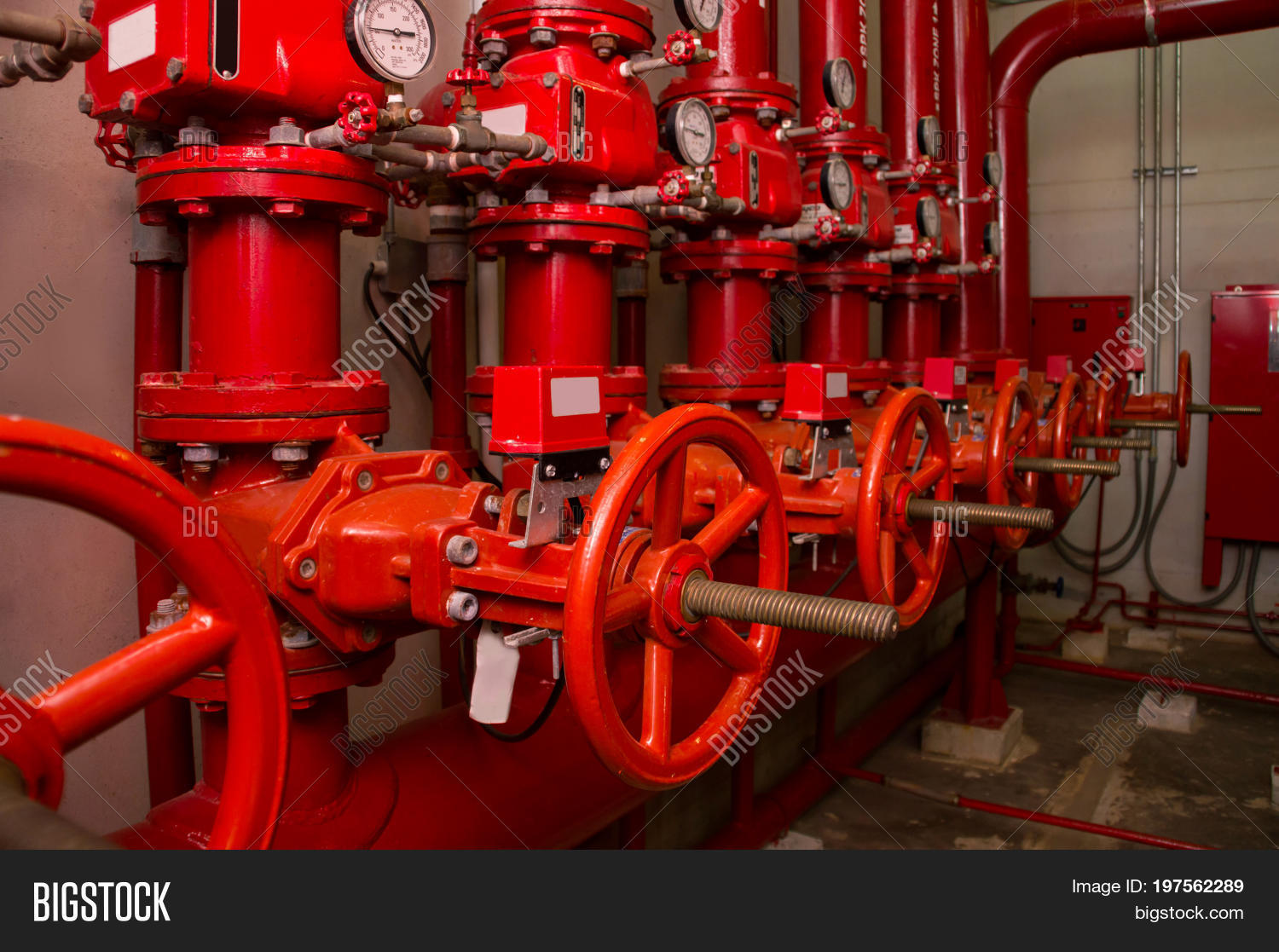 Red Generator Pump Image & Photo (Free Trial) | Bigstock