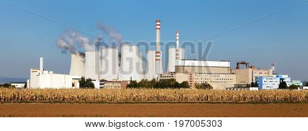Cooling tower of Nuclear power plant Jaslovske Bohunice - Slovakia
