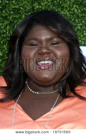 로스 앤젤레스-7 월 28: Gabourey Sidibe 2010 CBS, CW, 쇼타임 여름 프레스 투어 피에 도착
