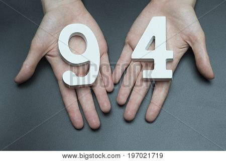 To Female Hands The Figure Of Ninety-four.