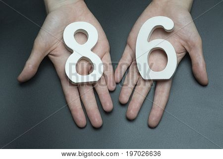 To Female Hands The Figure Of Eighty-six.