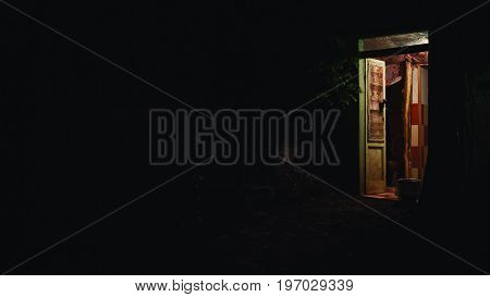 One Old Wooden Entrance