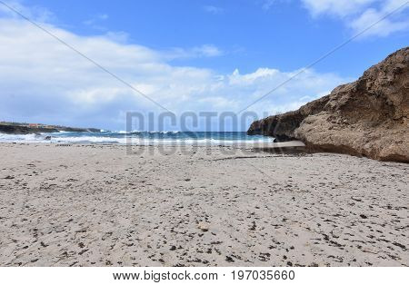 Aruba's Andicuri white sand beach located on the east coast of Aruba.