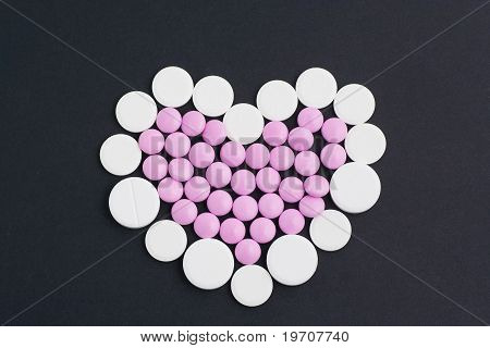 Medicin hjerte piller