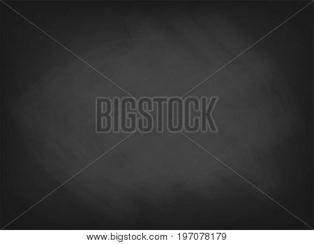 Black Chalkboard Texture. School Board Background With Traces Of Chalk. Cafe, Bakery, Restaurant Men