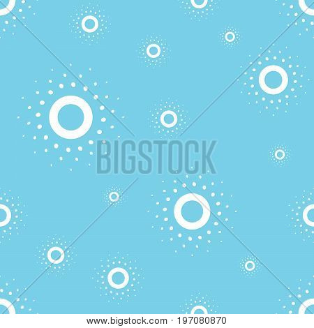 Vector seamless pattern. Snowfakes texture. Vector illustration.