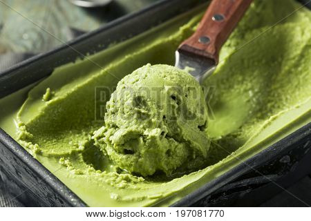 Homemade Grean Tea Matcha Ice Cream