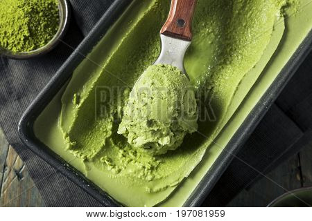 Homemade Grean Tea Matcha Ice Cream