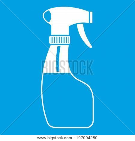 Spray icon white isolated on blue background vector illustration