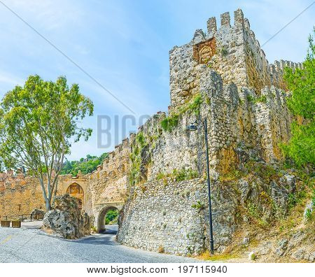 The Gates And Towers Of Alanya Fortress