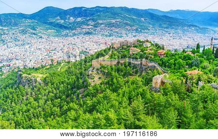 The Fortress Walls In Alanya
