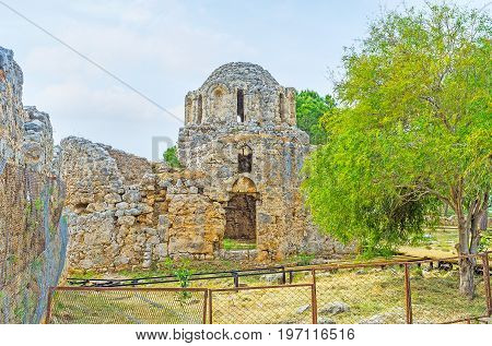 The Stone Ruins In Alanya