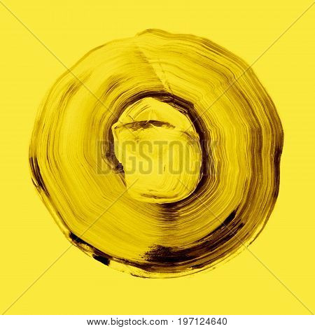 Abstract Circle Acrylic And Watercolor Painted Background.