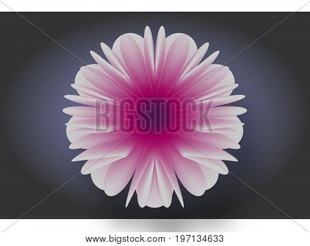 A background with a semi-realistic vector flower. EPS and jpg files